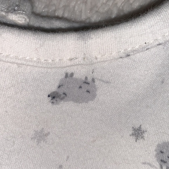 Janie and Jack Ivory Lambs Bodysuit Onesie GUC 6-12M - Picture 8 of 10